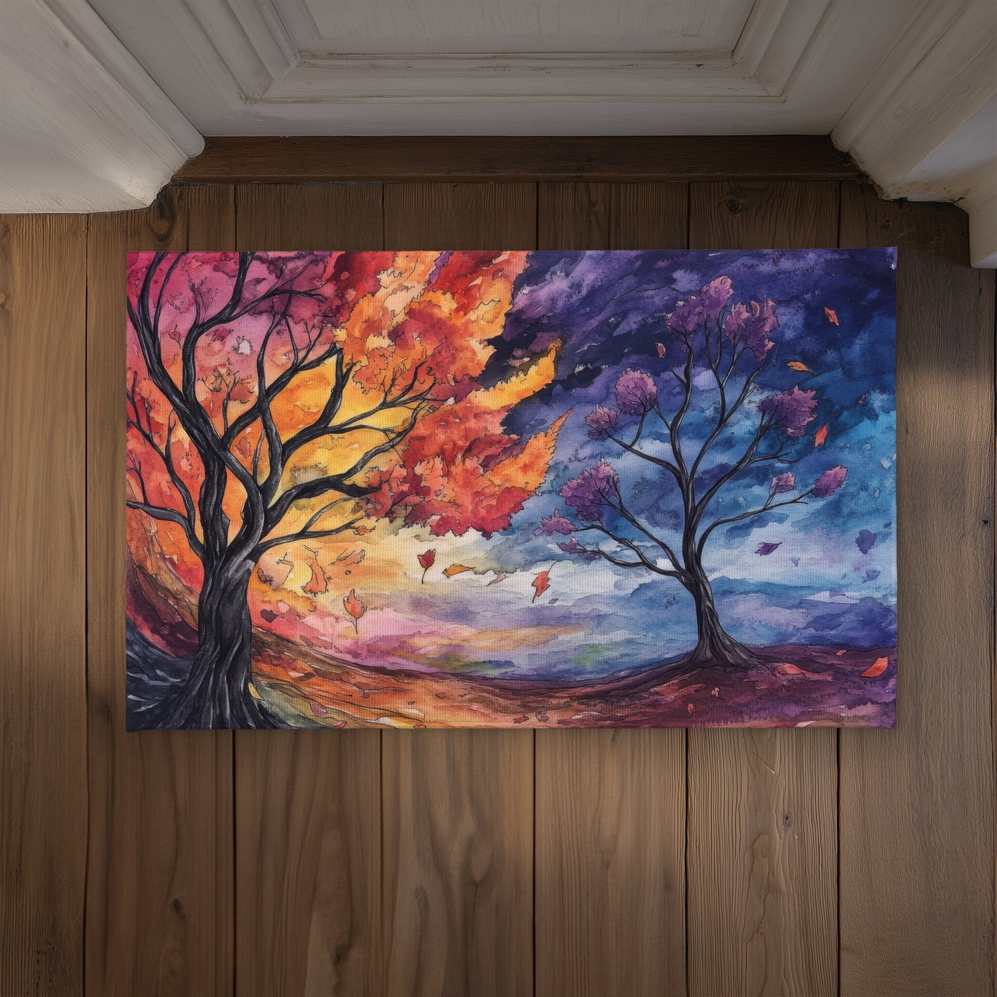 Before the Storm Purple Indoor Outdoor Door Mat | Home Decor