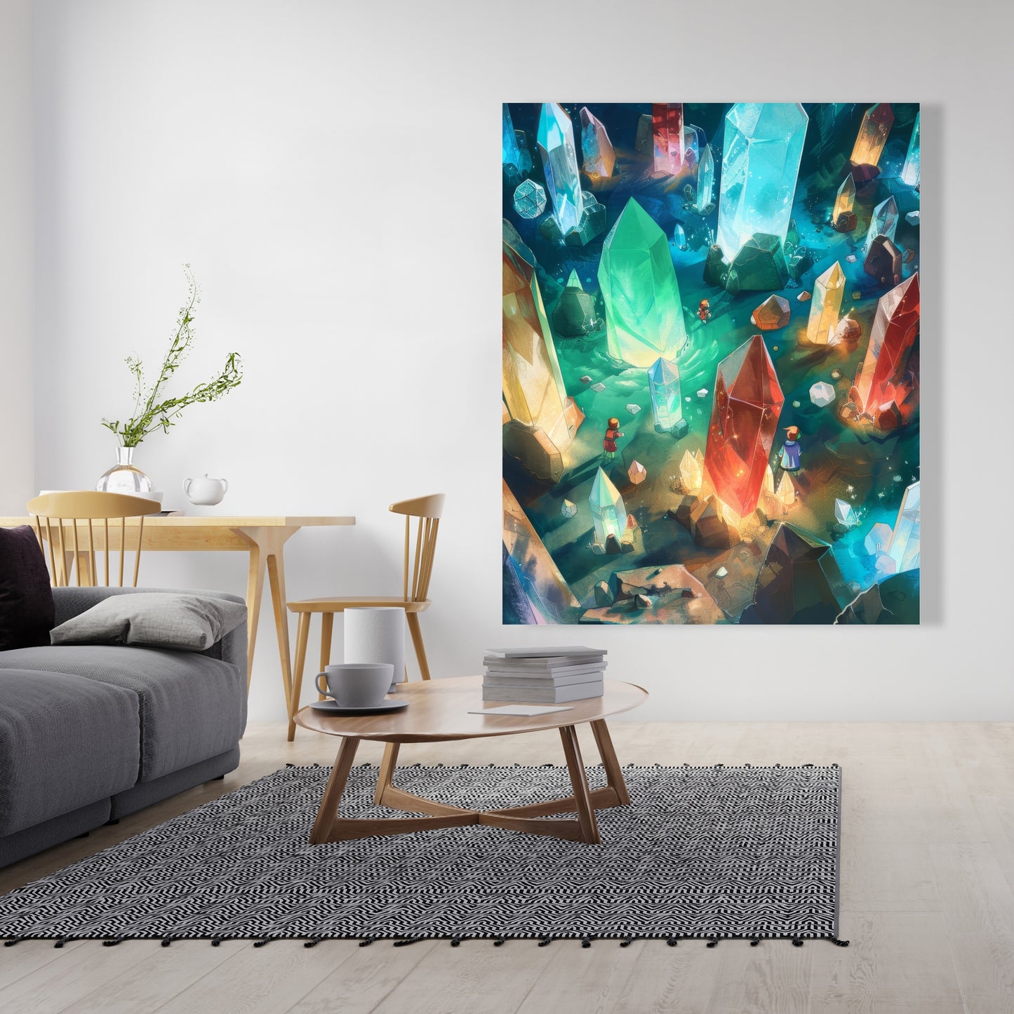 The Quest - Turquoise Canvas Wall Art for Home Decor