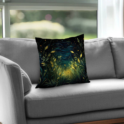 Lit plains - Throw Pillow
