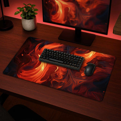 Tapis de bureau Fires of Heck - Accessoire de décoration d'intérieur élégant