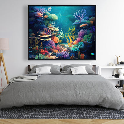 Filled with life - 36"x36" Framed canvas