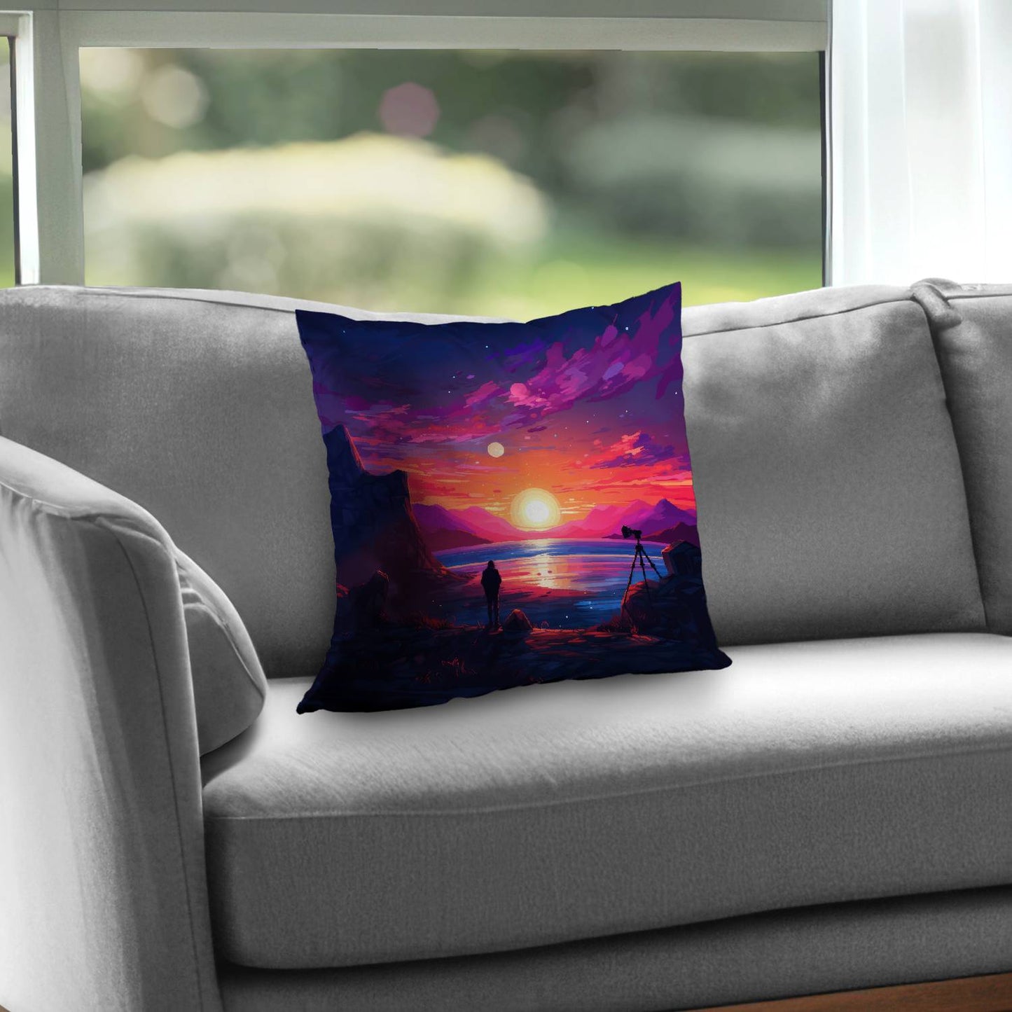 Solitude - Throw pillow - Print on demand