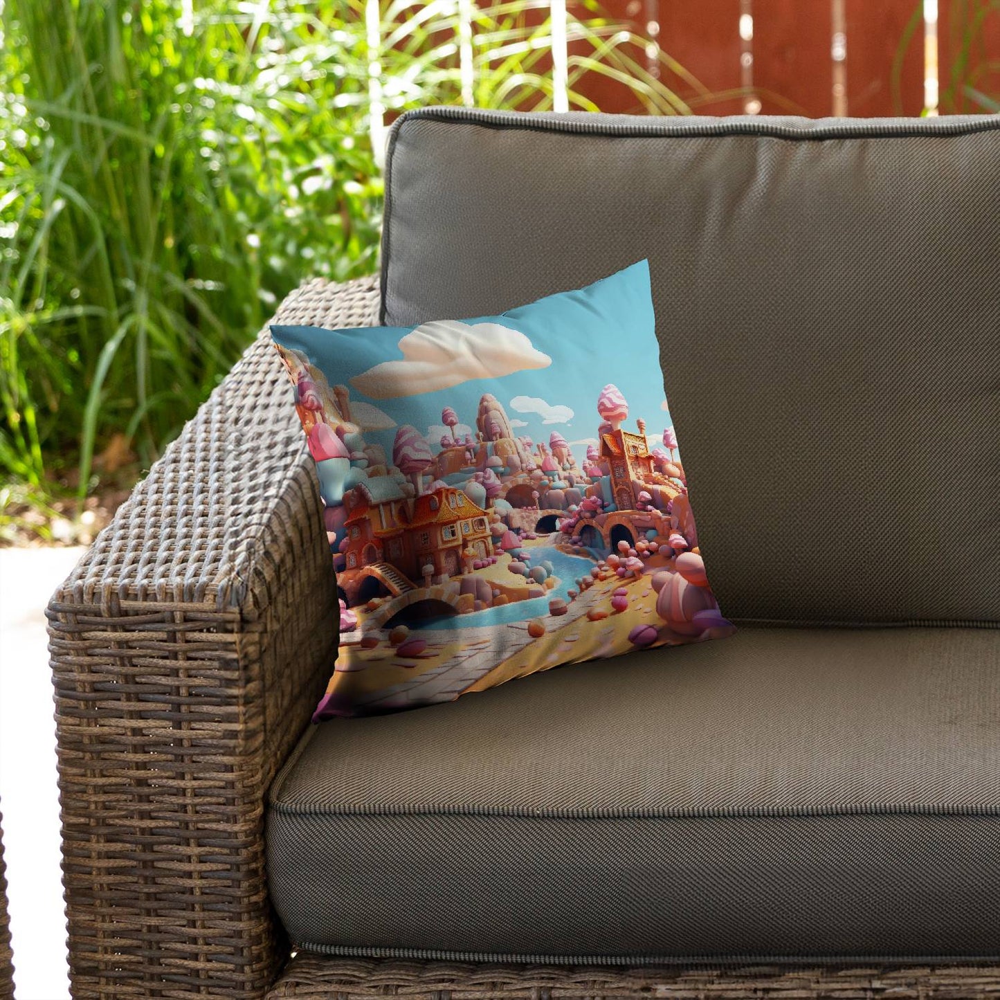 Sweet kingdom - Throw pillow - Print on demand