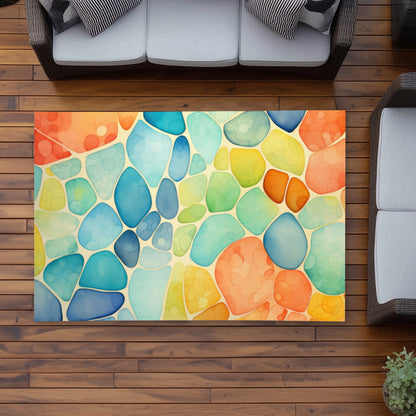 Tapis d'extérieur Blobs | Décoration élégante pour les terrasses