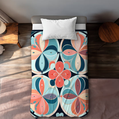 Pastel Mandala Coral Duvet Cover | Home Decor Essentials