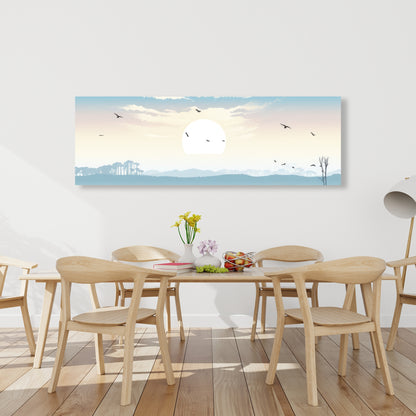 The Marsh - Blue Canvas Art for Stylish Home Decor