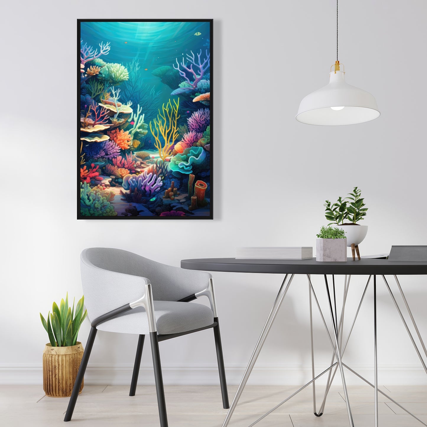 Filled with life - 36"x36" Framed canvas