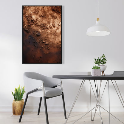 The dark patch - 36"x36" Framed canvas