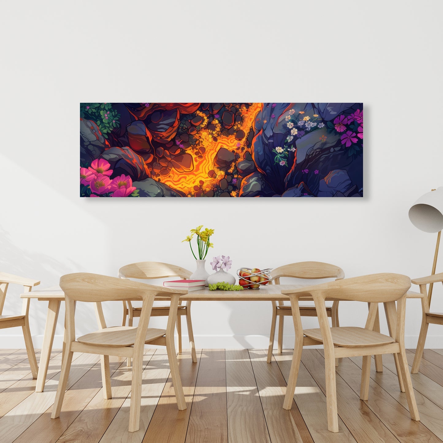 Hot river - 32"x32" Canvas