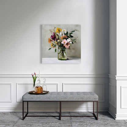 Still Life Green Canvas | Elegant Home Decor Art Piece