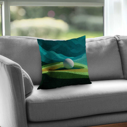 Landing Poly Twill Throw Pillow - Stylish Home Decor Accent