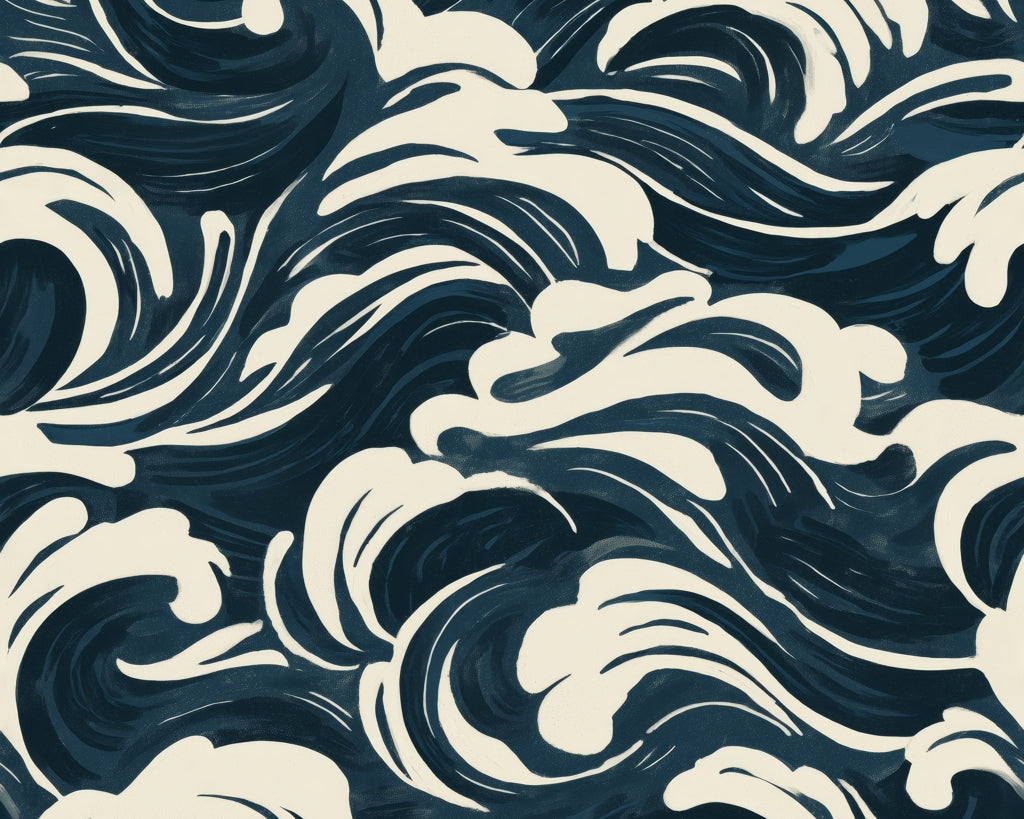 Midnight Ocean Flow Braided Placemat | Stylish Home Decor