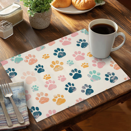 Cute paws - 14"x18" Polyester Placemat