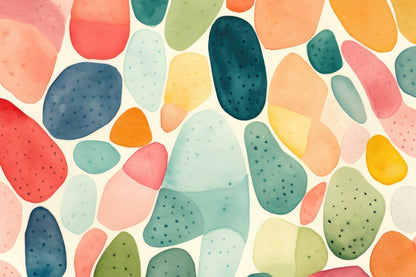 Seedy shapes Turquoise Outdoor Area Rug for Home Decor