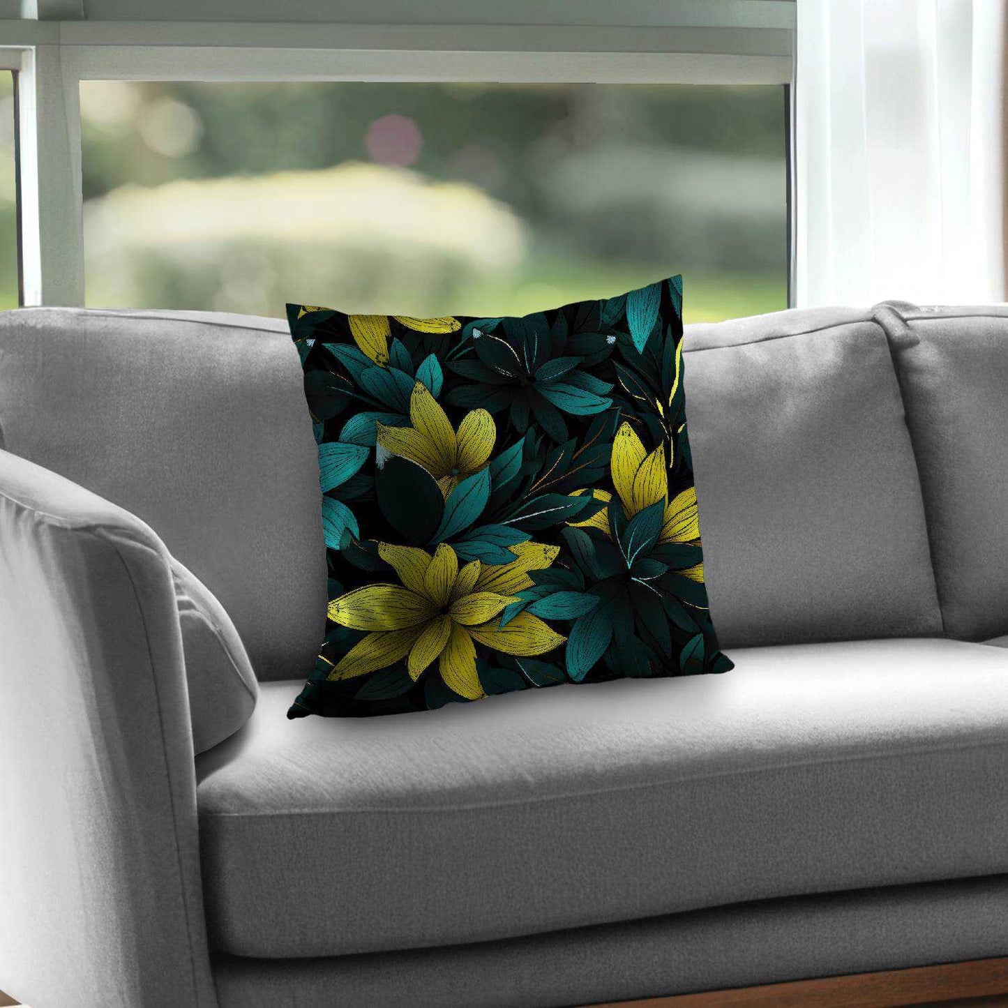 Coussin décoratif en sergé de polyester résistant | Accessoire de décoration élégant pour la maison