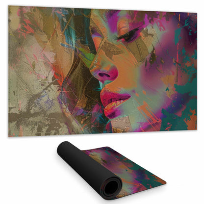 Grunge Look Gray Gaming Mat for Home Decor | Stylish Design