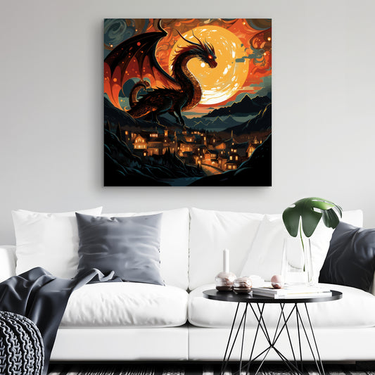 Imminent destruction - 32"x32" Canvas