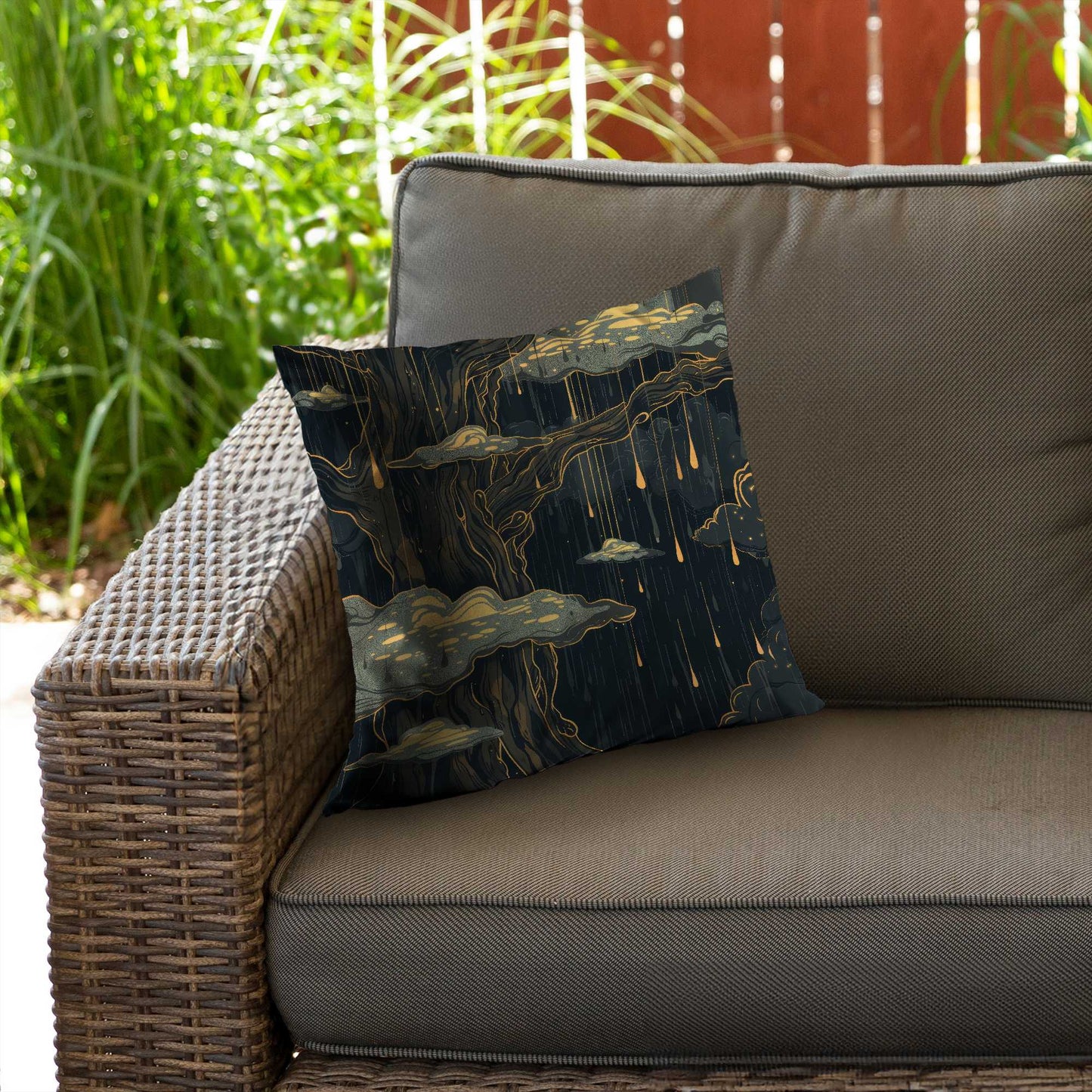 Goopy Black Poly Twill Throw Pillow Insert for Home Decor