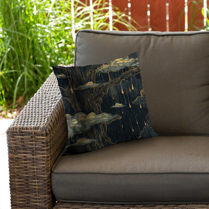 Goopy Black Poly Twill Throw Pillow Insert for Home Decor