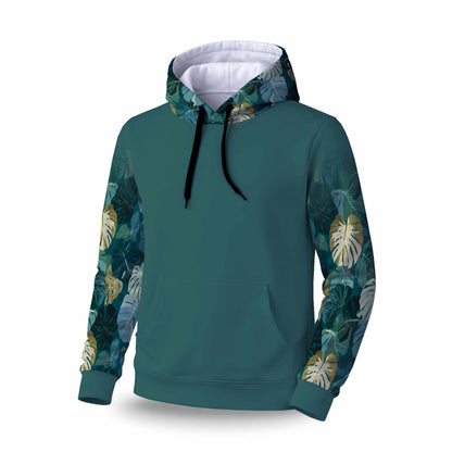 Tropical Leaf Veil Sleevie Pullover Hoodie | Stylish Apparel