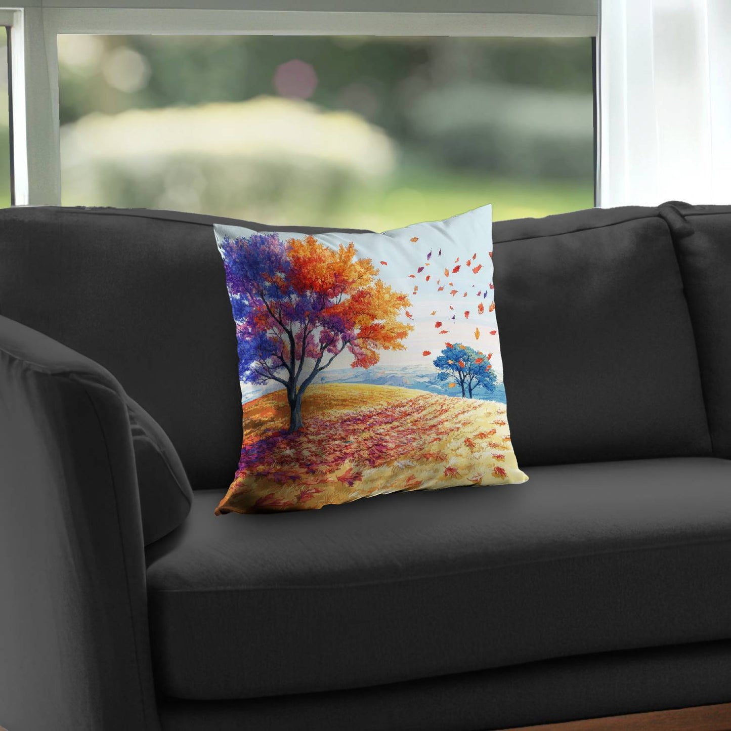 Coussin décoratif en sergé de polyester Brise printanière - Accessoire de décoration intérieure