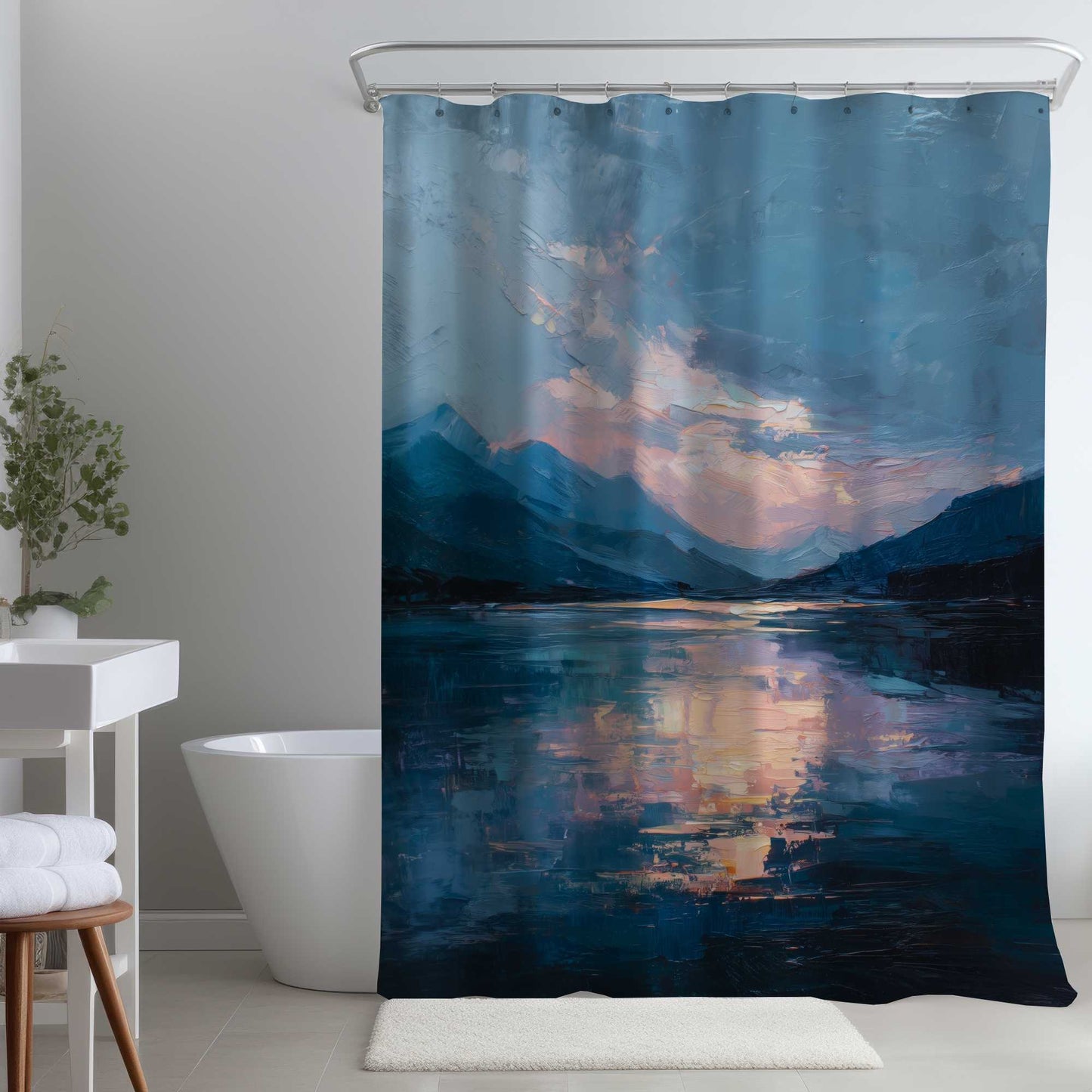 Rideau de douche Reflect | Décoration élégante pour la salle de bain