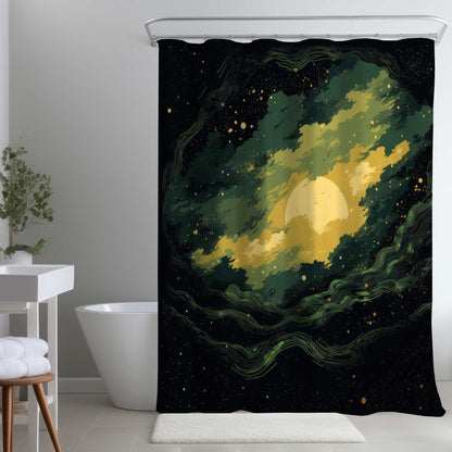 Rideau de douche Cloudy Star | Décoration d'intérieur élégante