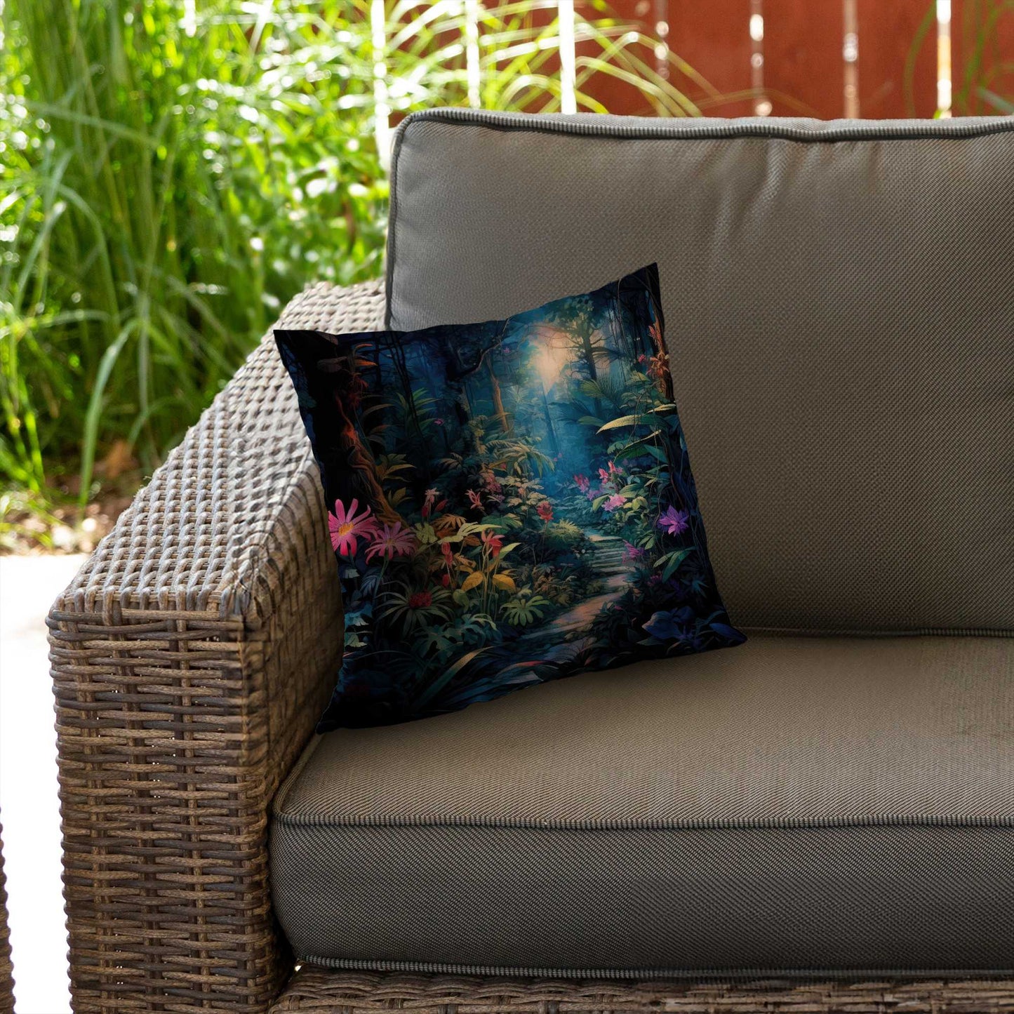 Coussin décoratif en sergé de polyester « Against all odds » - Accessoire de décoration intérieure