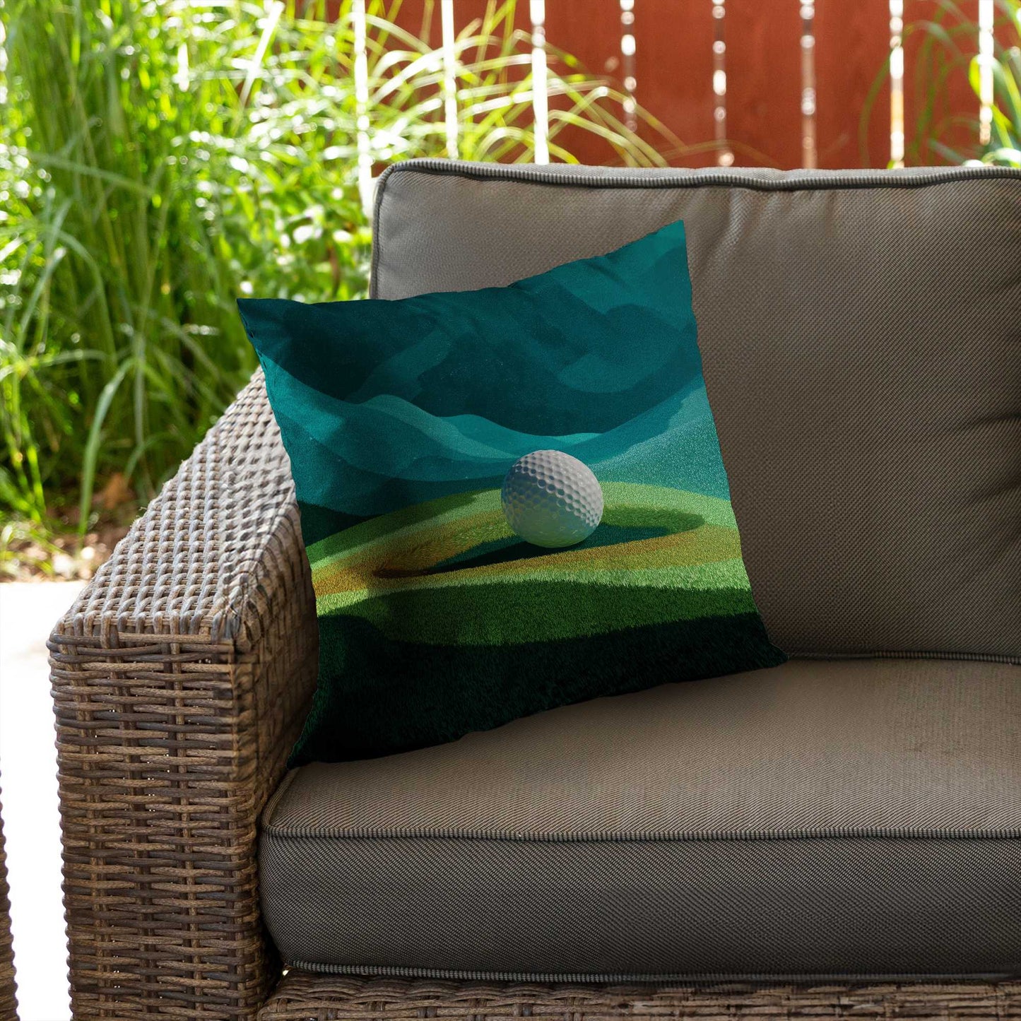 Landing Poly Twill Throw Pillow - Stylish Home Decor Accent