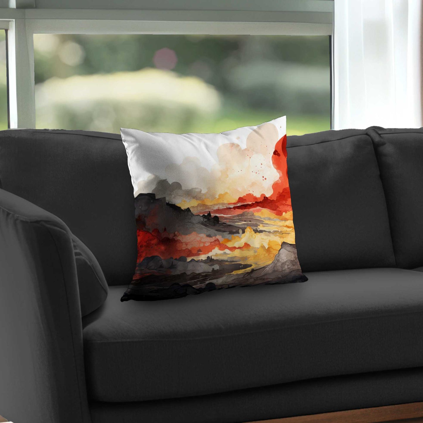 Coussin décoratif en sergé polyester Scolding Land | Accessoire de décoration intérieure
