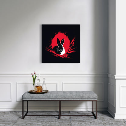 Bad Intentions - White Canvas Art for Home Decor | Stylish Wall Decor