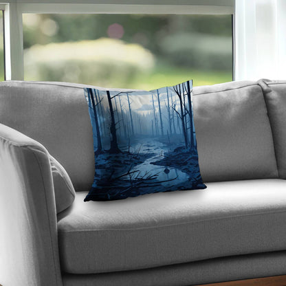 Dead Lands Blue Poly Twill Throw Pillow Insert