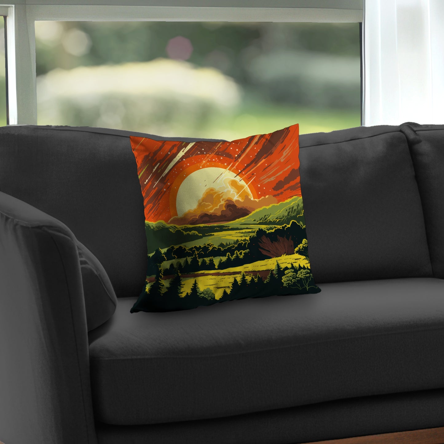 Last Days Orange Poly Twill Throw Pillow Insert for Home Decor