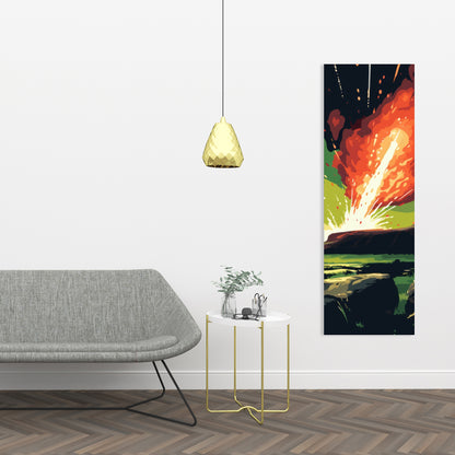 The crash - 32"x32" Canvas