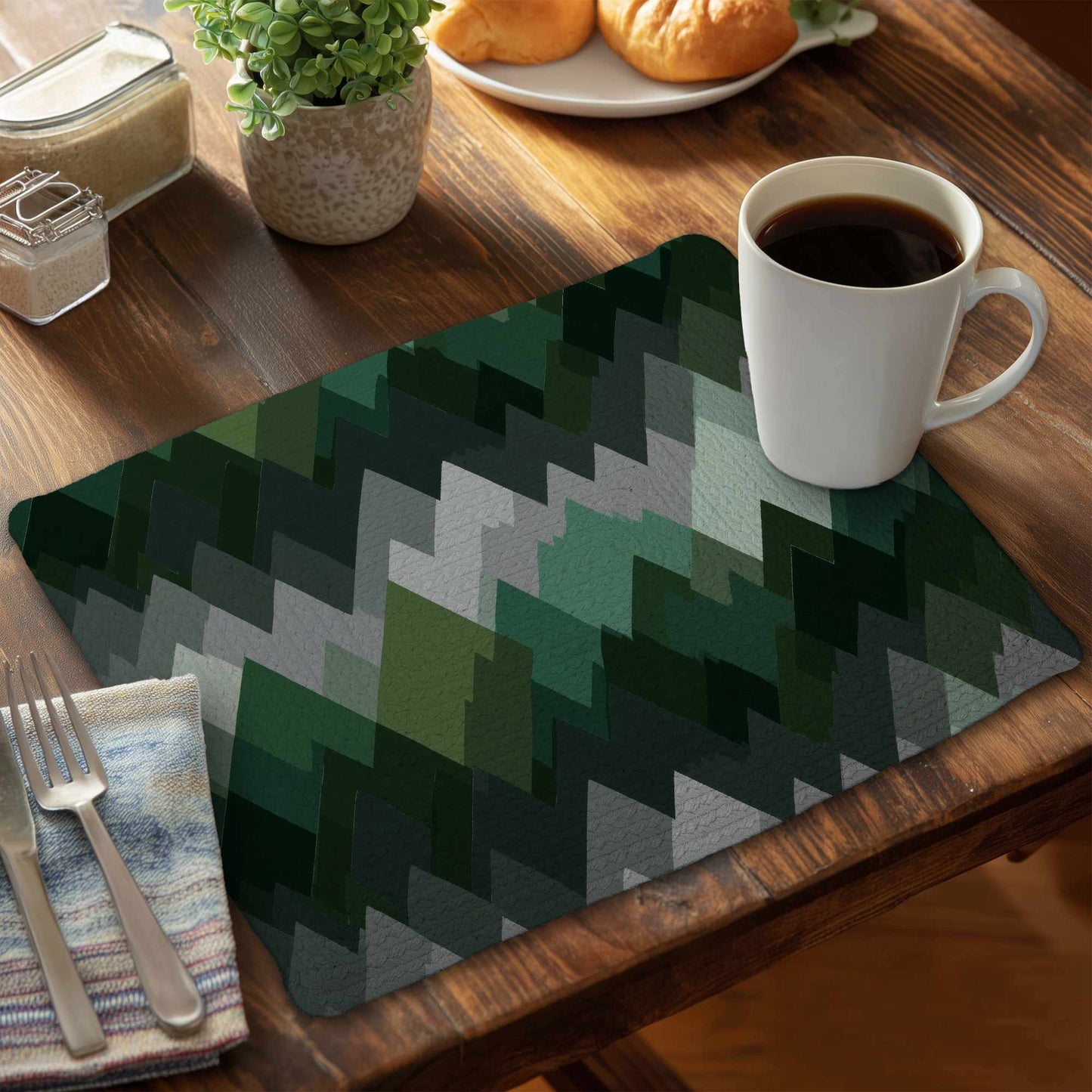 Evergreen Peaks Braided Placemat | Stylish Home Decor