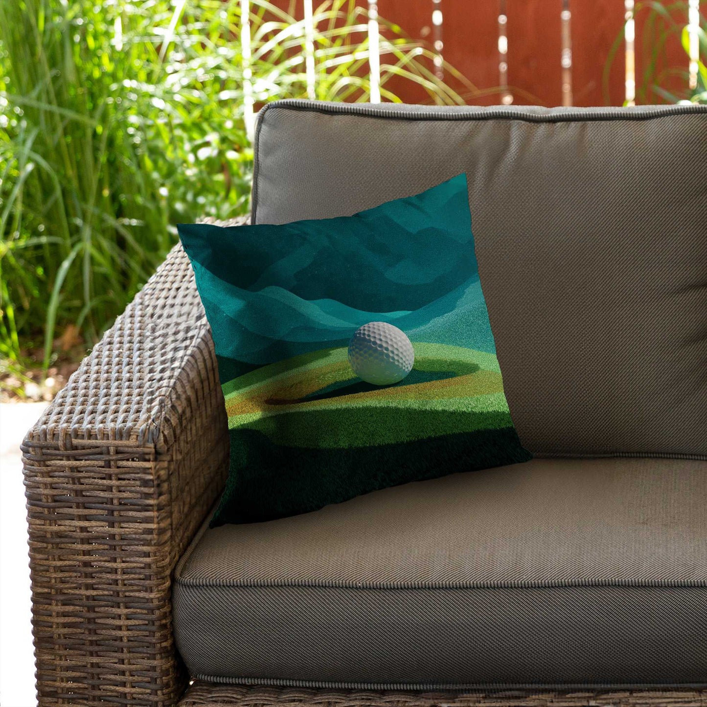Landing Poly Twill Throw Pillow - Stylish Home Decor Accent