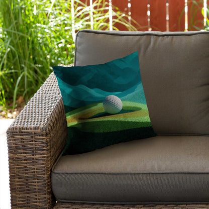 Landing Poly Twill Throw Pillow - Stylish Home Decor Accent