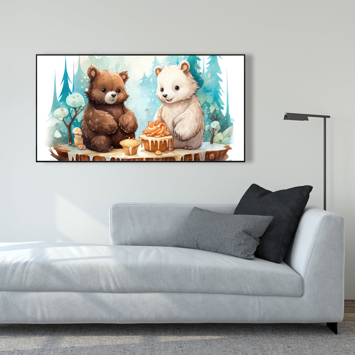 The dessert - White Framed Canvas for Stylish Home Decor