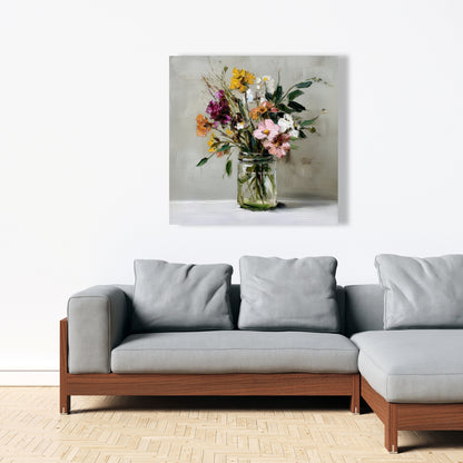 Still Life Green Canvas | Elegant Home Decor Art Piece