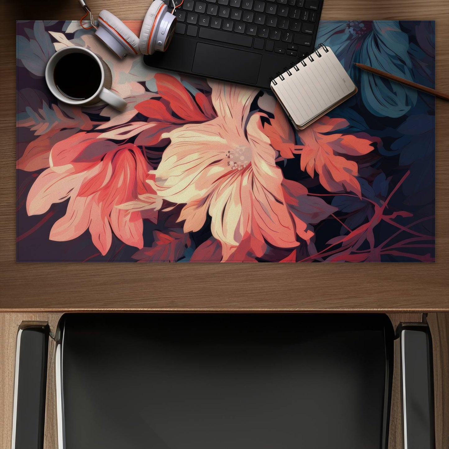 Silent charm - Desk mat - Print on demand