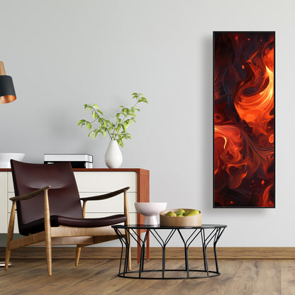 Fires of heck - 36"x36" Framed canvas
