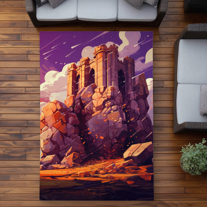 The Last Remains - Purple Outdoor Area Rug for Home Decor