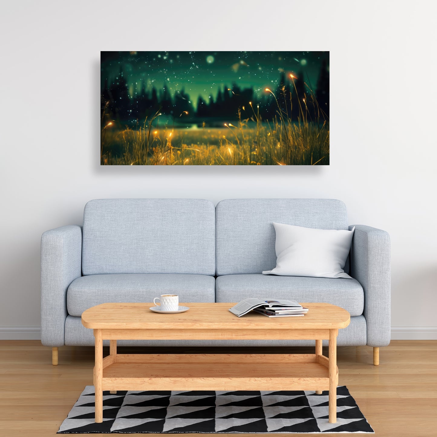 Light in the Dark - Black Canvas Wall Art for Home Decor