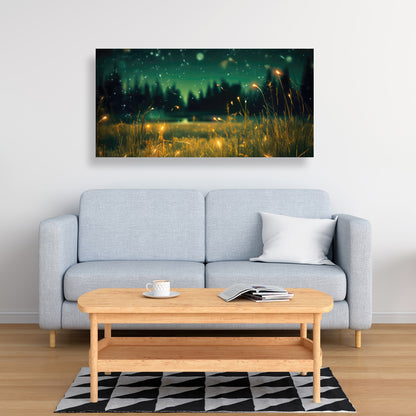 Light in the Dark - Black Canvas Wall Art for Home Decor