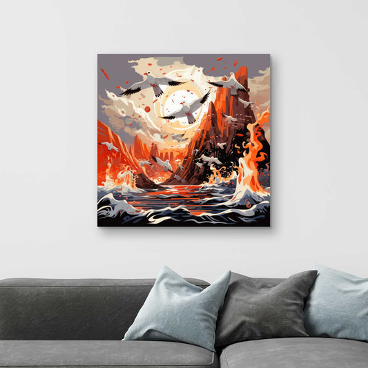The Escape - White Canvas Home Decor Art for Modern Spaces