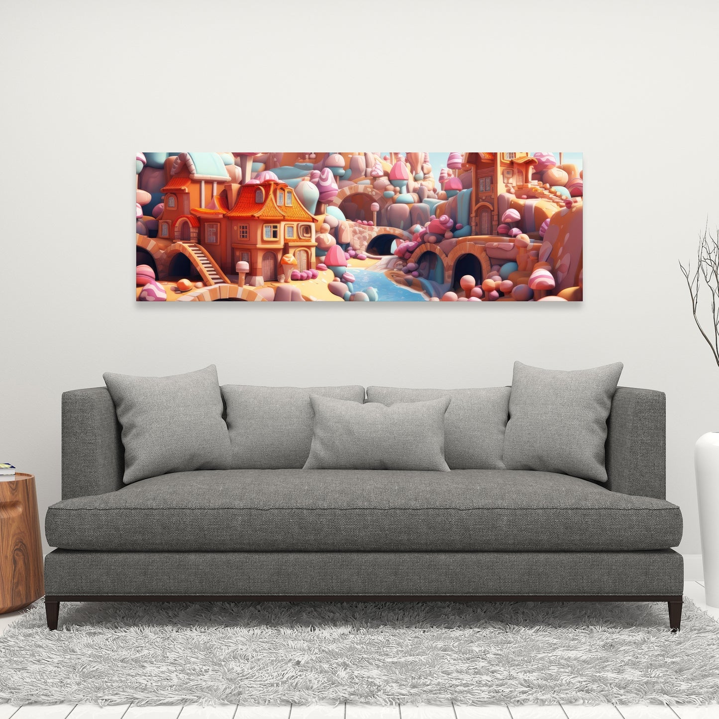 Sweet kingdom Pink Canvas - Stylish Home Decor Accent