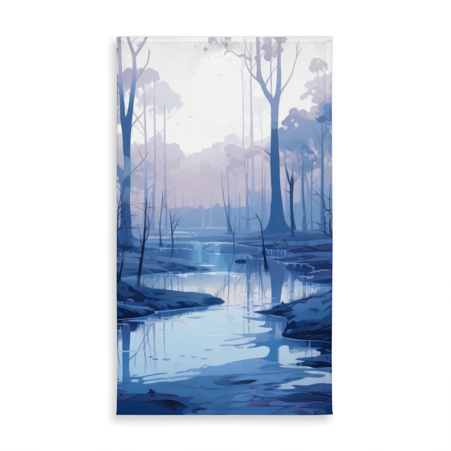 Cold and Muddy Gray Indoor Outdoor Tablecloth for Home Decor