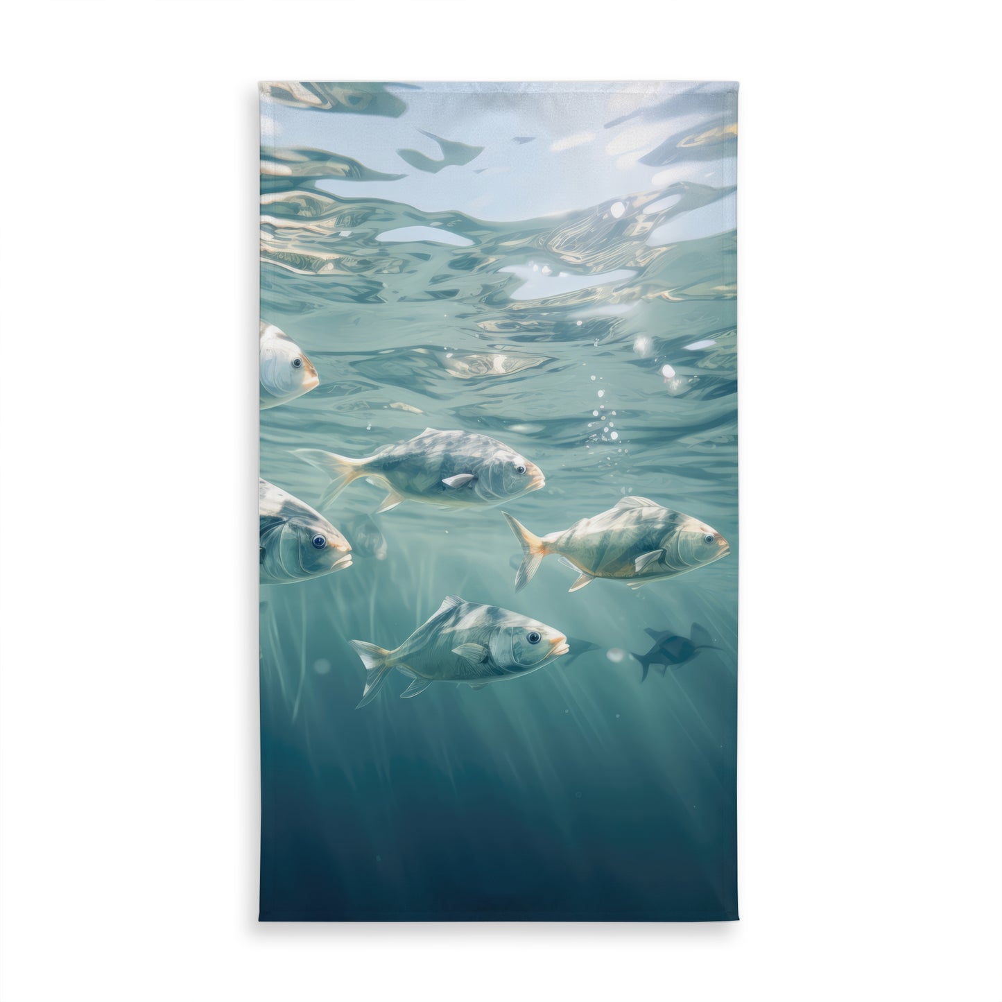 Swimming peacefully Blue Tablecloth | Indoor Outdoor Decor