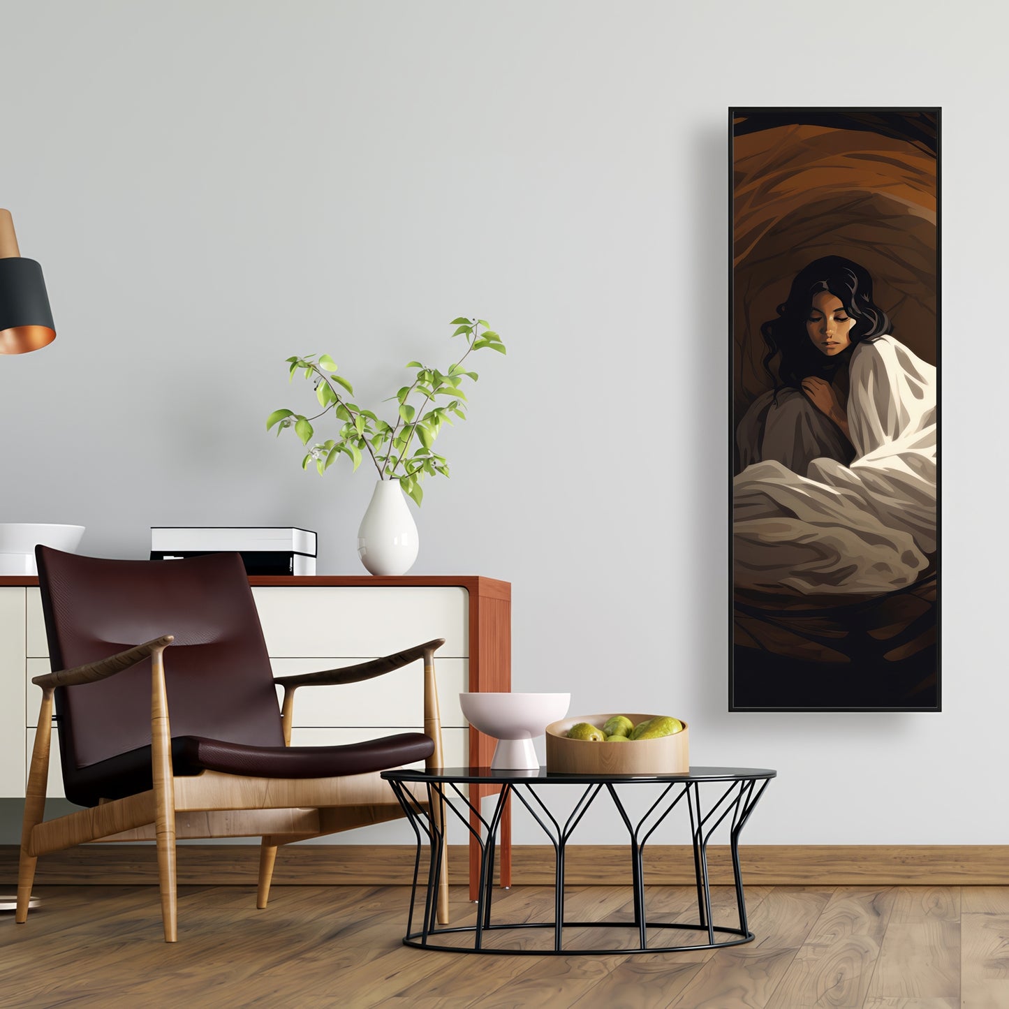 Warm embrace - Framed Canvas - Print on demand