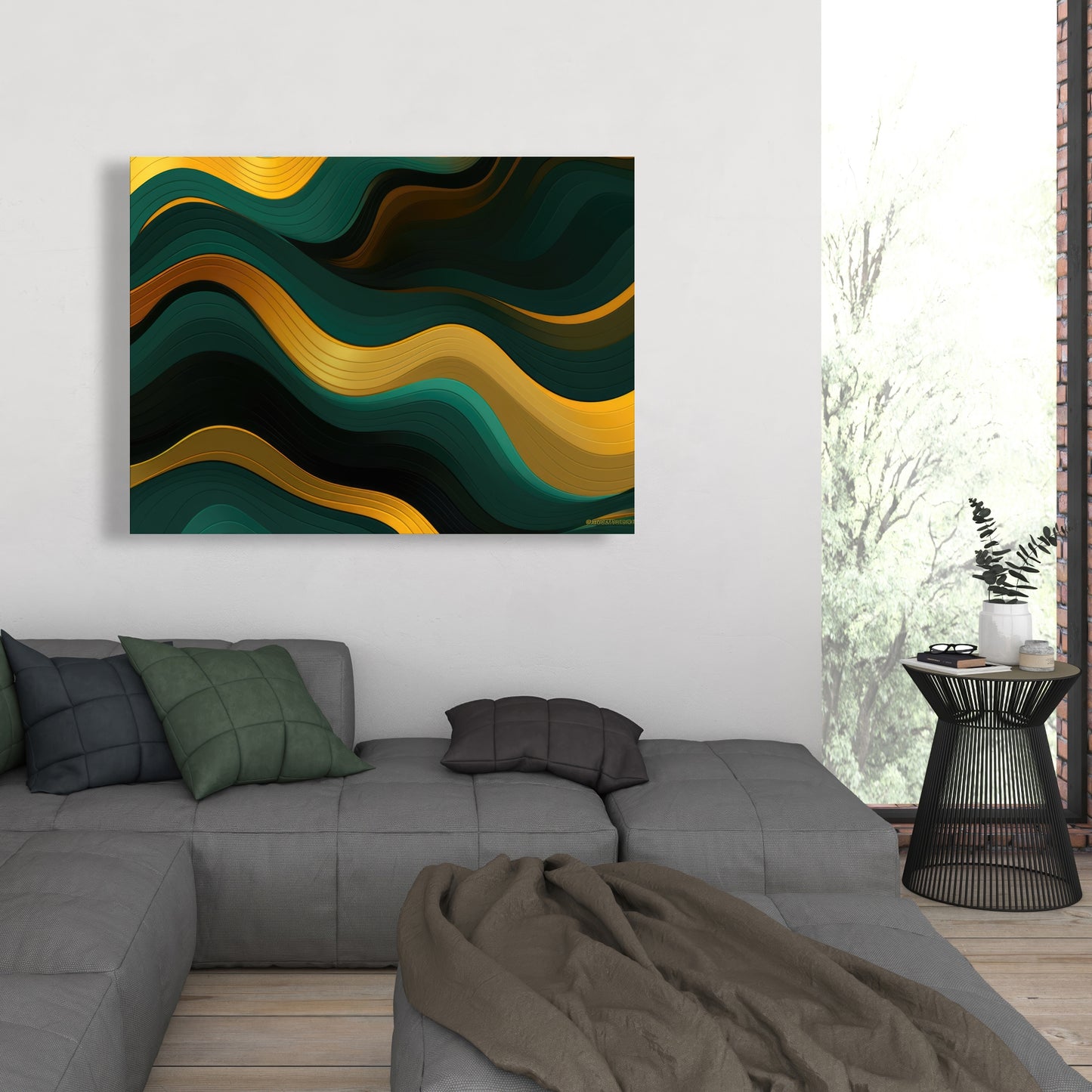 Golden harmony - 32"x32" Canvas